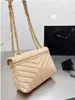 En kaliteli tasarımcı çanta loulou omuz çantası büyük kapasiteli kadın çapraz çantalar v şekilli dikiş orijinal deri cüzdan bayan kutu