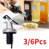 Köksredskapsdelar 3 6st Vinegar Bottle Stopper Leak Proof Soy Sauce Spout Red Wine Head Oil Dispenser Anti Dropp 221114