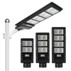 80W 120W 160W Led Zonne-straat Licht PIR Sensor Waterdicht IP65 Muur Outdoor Tuin Landschap Beveiliging lichten