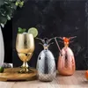 500ml Ananas Cocktail Cup Moscow Mule Tazze Bicchiere da vino in acciaio inossidabile Originalità Tazza in metallo rame Personalità SS1116