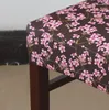 Stuhlabdeckungen Drucken Restauranttische und Stühle Deckung Dehnung Stoff Stoff gute Qualität Sonnenblume Schutzpflaumenblüte Waschbar