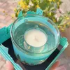 Luxury Perfume Candle Limited Edition Scented Cedar Candle Wheat Leaf pattern glass Candles Room Deodorant Durable Flavor Tif Wax fast ship