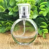 Bouteille de parfum en verre transparent portable de 25 ML avec atomiseur bouteilles rechargeables de parfum de pulvérisation de brouillard vide LX7319