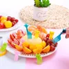 64pcs Dinware Mini Forks Animal Food Picks For Kids Cute Fruit Fork Bento Box Decor Helfs Cartoon Children Snack Cake Dessert Lunch Pick