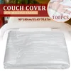 Chaves de cadeira lençóis de cama de massagem 100 PCs respiráveis ​​móveis de uso de óleo protetora à prova de óleo para salão de beleza de spa