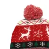 Berretti Cappello di Natale lavorato a maglia Beanie Light Up Illuminate Warm Tree Snowman Bambini Adulti Anno Decortions Regali