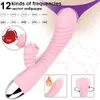 Vibromasseurs chauffants 12 modes pour femmes gode télescopique masturbateurs stimulateur de clitoris jouets sexuels adultes 18 femmes 221116