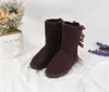 Catwalk Style 2 filas Design Boots Snow Boots Luxury Australia High Boots For Women Fashion Inverno Sapatos quentes