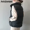 Gilet da donna Solido Gilet allentato Autunno Inverno Colletto alla coreana Elegante Capispalla calda Senza maniche Giù Parka Giacche 221116