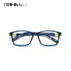 Montature per occhiali da sole DUE Oclock Bambini di alta qualità Occhiali da sole blu Occhiali quadrati Sile Nasello Montature per occhiali da vista Occhiali per bambini 0 Diottrie Occhiali T2201114