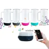 Sublimation 14oz Coffee Mugs with Bluetooth Speaker Bottomsサーマル熱伝達音楽タンブラーハンドルとシール蓋断熱真空水ボトルA0022