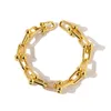 Designerh￤nge halsband designer smycken kedjor lyxig tjock kedja u-line t bambu och diamanthalsband par armband f￶r m￤n kvinnor bijoux