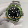 Mens Antique Watch BP Men's Date Kermit Steel Green Alloy Bezel Czarna tarcza 40mm 50. rocznica BPF 2813 Ruch Zegarki automatyczne Zegarki na rękę