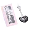 wholesale Love Wedding Favors Of Simply Elegant Heart Shaped Stainless Steel Measuring Spoon 4pcs/set Gift Box Cuchara Medidora De Acero Inoxidable