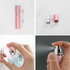 Party Favor 5ml Portable Mini Aluminum Refillable Perfume Bottle With Spray Empty Makeup Containers With Atomizer For Traveler LT180