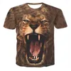 Männer T Shirts 2022 männer Und frauen 3D Digital Print T-shirts Erwachsene Kinder Sommer Casual Lion Benutzerdefinierte straße Tops Im Jahr 2022