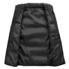 Jaqueta de coletes masculinos com zíper sem mangas no outono Winter Warm Stand-Up Standizer Puffer Men 221116