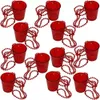 Noel Cadılar Bayramı Plastik Kalça Şişkileri 50ml Taşınabilir Renkli Açık İçme Suyu Şişeleri Bekar Partisi Kolye Boncuk Zincir Kupası RRA602