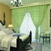Tenda 1 pz in stile europeo viola ricamato schermo semi-ombreggiatura tessuto spesso soggiorno camera da letto pizzo finito F8315