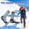 Skarpetki sportowe wełna wełna merynosowa narciarstwo termiczne Zimowe kobiety mężczyźni na świeżym powietrzu miękkie wędrówki snowboard gęstwy termosocks