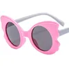 Gafas de sol para niños, gafas de sol de dibujos animados, lentes redondos, gafas Anti-UV Adumbral, gafas de mariposa cortadas, ornamentales para niños