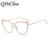 Telai occhiali da sole 2022 Nuovo gatto di moda gatto occhio ottico anti-blu occhiali da donna venage occhiali da femmina occhiali oculos femminino t2201114