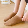 Chaussettes pour hommes 1 paire Plus polaire chaud femmes bateau dentelle anti-dérapant cheville bas femme coton respirant