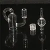 Smoking Diamond Knot Loop Recycler Bangers Dab Nails With Gear Insert Carb Cap Quartz Banger Nail 10mm 14mm Male Female for oil dab rig