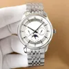 Assista a homens mecânicos automáticos de 42 mm de aço inoxidável à prova d'água de pulseira de pulseira de pulseira Sapphire Relvadores Montre de Luxe