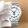 Assista a homens mecânicos automáticos de 42 mm de aço inoxidável à prova d'água de pulseira de pulseira de pulseira Sapphire Relvadores Montre de Luxe