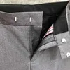 Штаны мода TB Thom Men Men Suit Grey Business Lotsed Spring и осень формальные брюки Ins