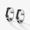 CK Black Ceramic Plain Ring Lovers 'Net Red Same Style Ring High-End-Schmuck Weihnachten Valentinstag Geschenkpromise Ringe für Paare