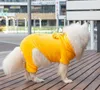 Vêtements d'hiver pour chien velours corail vêtements pour chien 4 jambes combinaison pour grands chiens chaud doux confortable doggy manteaux animal de compagnie cosplay costumes fête habiller sweat à capuche A455