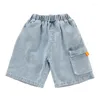 Stage Wear Boys Hip Hop Roupas Loose Summer Mangas curtas Tops Shorts Costume da dança de rua