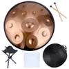 12 noten D mineur handpan stalen tongdrum voor beginners Geluidsmeditatie percussie-instrument Handpan met tasstandaard