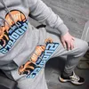 Trapstars Classic Sweat à capuche bleu jaune Tiger Head Broiderie en peluche Hip Hop Rap Pull d'automne et de mode Hiver Menti