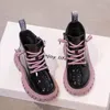 Stivali inverno scarpe per bambini in pelle per bambini impermeabili per bambini marca di nevi ragazzi sneaker in gomma in gomma 221115