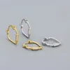 Boucles d'oreilles en forme de cœur de pêche, boucle d'oreille en argent S925 Ins géométrique, Micro incrusté en forme de petit nombre, Design polyvalent