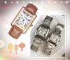 Populaire quartz horloge montre femmes hommes réservoir série affaires loisirs carré cadran romain solide fin en acier inoxydable Couple élégant montre-bracelet montre de luxe cadeaux