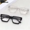 Armações de óculos de sol 54290 Armação de acetato de alta qualidade Armação de óculos vintage quadrado Design de marca CCspace Oculos De Grau T2201114