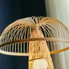 Настольные лампы Вьетнамский настольный дизайн бамбук из ткани для творческой спальни китайский прикроватный простые современные романтики