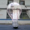 Large Simulated Lighting Inflatable Light Bulb 3m/4m Height Customized Hanging Lamp Balloon With Light Strip For Concert Ceiling Decoration