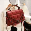 Bags Bag female 2022 new messenger bag handbag trend chain solid color sling one shoulder Backpack Purse