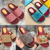 Slippers Beach Slippers Women Shoes Lady Womens Sandal High Heel Slides Fashion Thick Bottom Designer Cartoon Alphabet Platform Slide Leather Heels