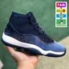 Mens 11 11s cherry Basketball shoes Midnight navy velvet bred Cool Grey Designer Sneakers womens concord 45 space jam Royal Blue low legend blue Men Women Trainers