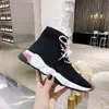 Toenemende schoenen vrouwen gebreide sokken hoogte casual sneakers lopers trainers schoen sneaker paren snelheid mannen tup sole top designer luxurys merk paren man