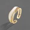 Minimalist Gold Color Finger Rings for Women New Fashion Creative Design Double-layered Geometric Party Jewelry Gifts