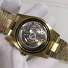 Polshorloges automatische horloges heren datum 40 mm geel goud zwart stokbrood diamant wijzerplaat cal.3255 Beweging 904L staal GMF saffierglas mechanisch horloge