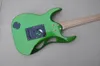 Guitare électrique vert métal avec manche en palissandre noir 24 frettes personnalisables
