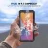 IP68 Wodoodporne obudowy telefoniczne pływanie w obudowie nurkowania odpowiednie dla 5,8-6,7 cala telefony na zewnątrz sportowy okładka pełna ochrona skorupa dla iPhone'a 14 13 12 11 Samsung